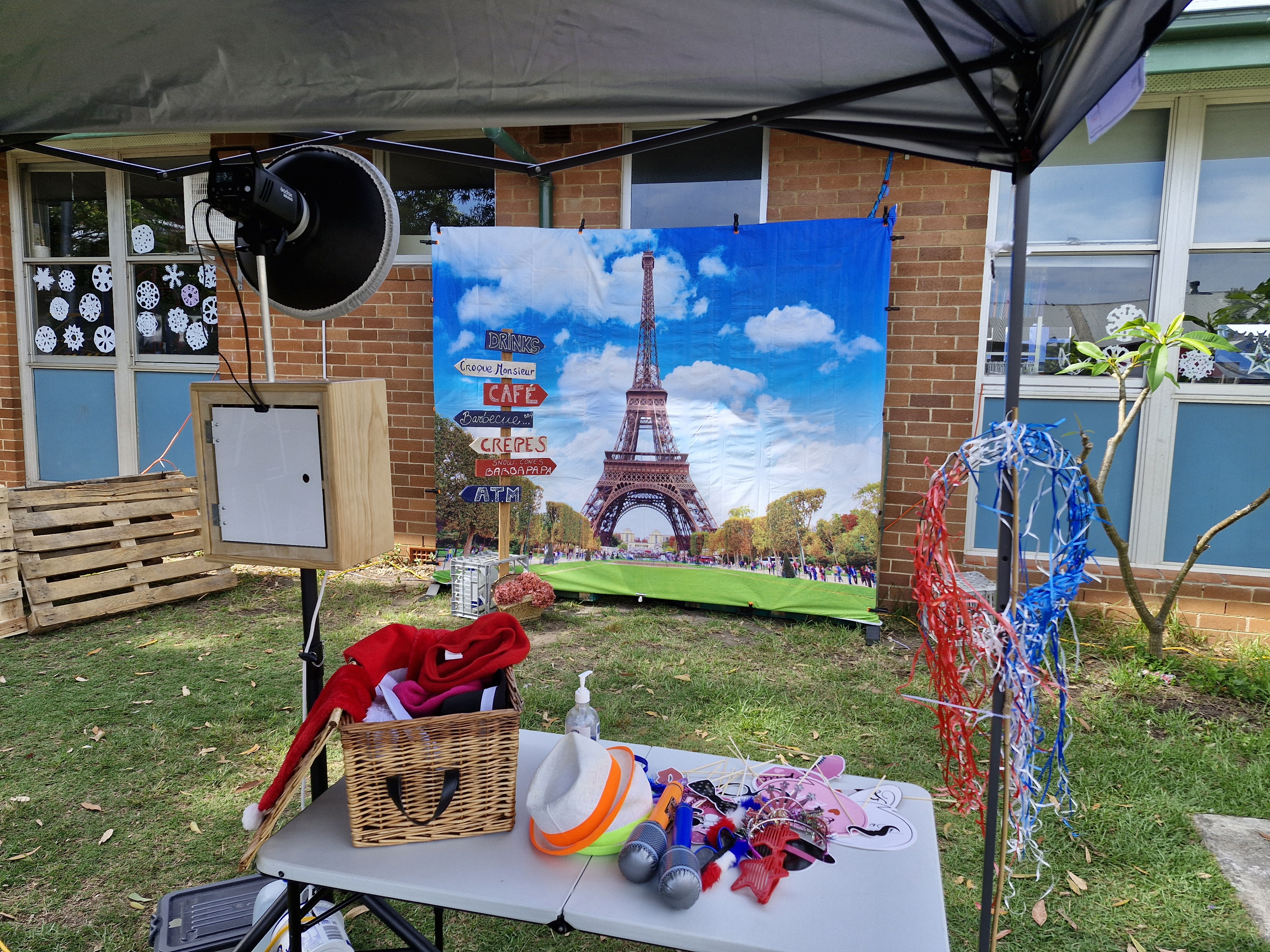 Booth Me Up photo booth during the Killarney Heights French Market 2024